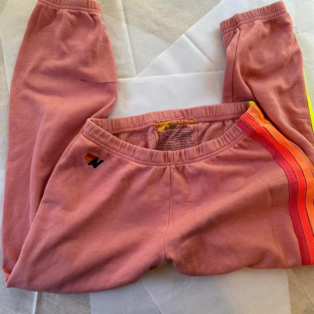 Aviator-nation Women's Pink Joggers-tracksuits - Picture 2 of 5